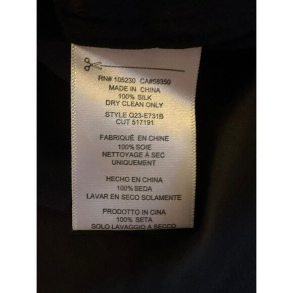 NWT Equipment Femme True Black Short Sleeve Silk Major Shirt Dress Size Large - Picture 5 of 7